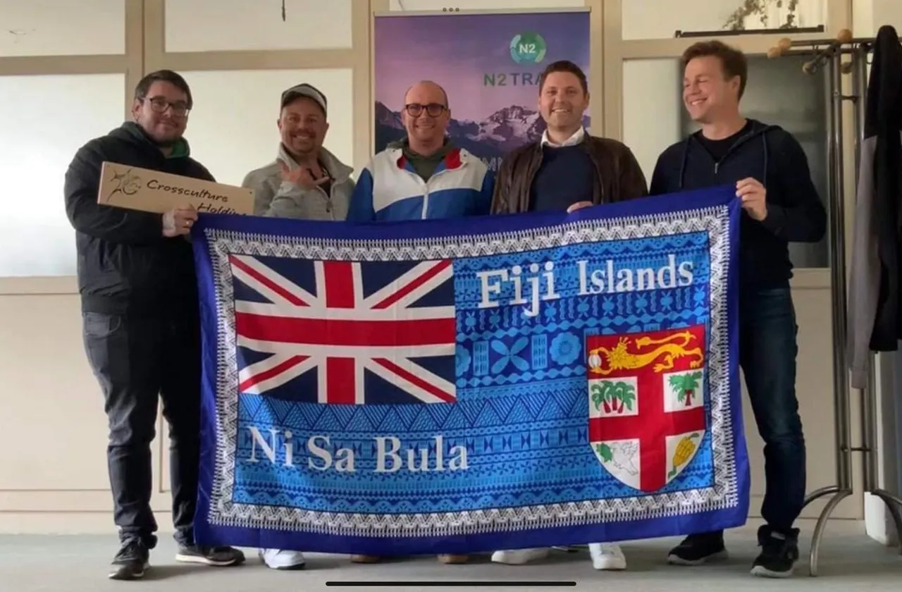Welcome with the Fiji flag – Ni Sa Bula