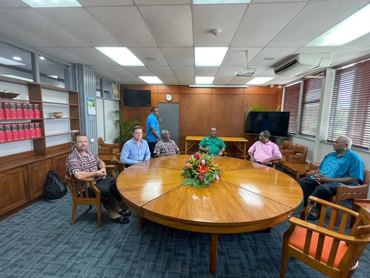 Business meeting with Fijian partners